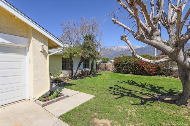 7320 Ramona Ave, Rancho Cucamonga, CA 91730 - view of yard featuring a mountain view