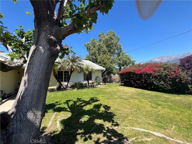 7320 Ramona Ave, Rancho Cucamonga, CA 91730 - view of yard featuring a mountain view