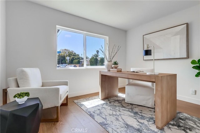 5039 W 135th St, Hawthorne, CA 90250 - office featuring baseboards and wood finished floors