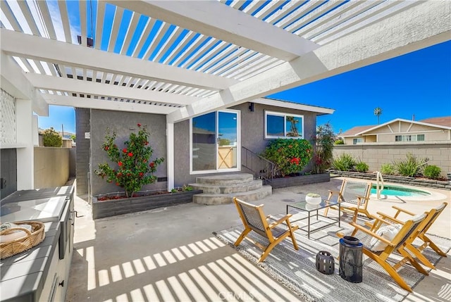 5039 W 135th St, Hawthorne, CA 90250 - view of patio / terrace featuring a pergola