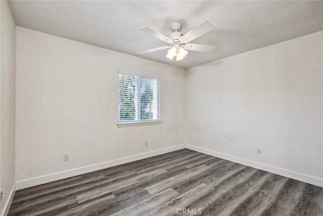 3184 Toopal Dr, Oceanside, CA 92058 - empty room featuring dark wood-type flooring and ceiling fan