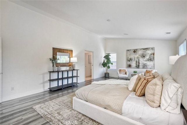 3184 Toopal Dr, Oceanside, CA 92058 - bedroom with wood finished floors and lofted ceiling
