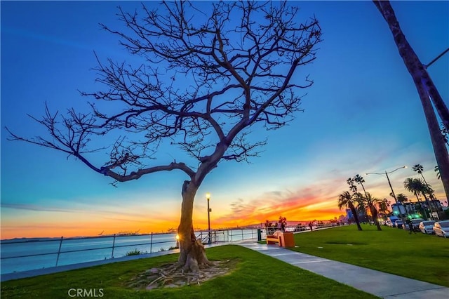 2999 E Ocean Blvd Unit 210, Long Beach, CA 90803 - view of property's community featuring a yard and a water view