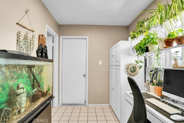 57716 Juarez Dr, Yucca Valley, CA 92284 - office with light tile patterned floors and baseboards