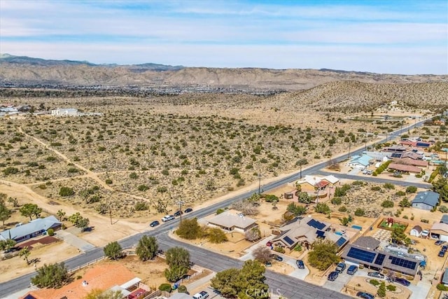 57716 Juarez Dr, Yucca Valley, CA 92284 - aerial view of sparsely populated area featuring a desert landscape and mountains