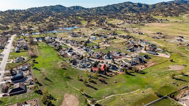 18051 Bold Venture Dr, Tehachapi, CA 93561 - aerial view featuring a residential view and a water and mountain view