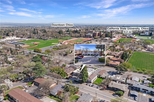 609 Rancheria Dr, Chico, CA 95926 - aerial view