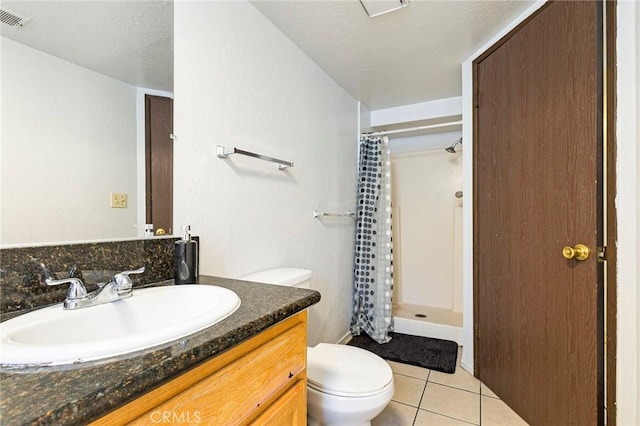 609 Rancheria Dr, Chico, CA 95926 - full bathroom with vanity, curtained shower, and tile patterned floors