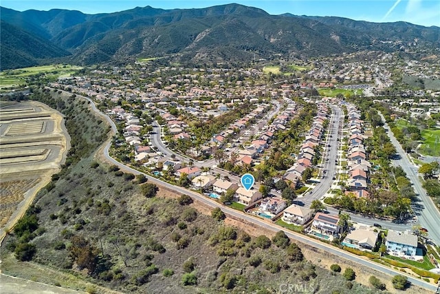 4224 Castlepeak Dr, Corona, CA 92883 - bird's eye view with a mountain view and a residential view