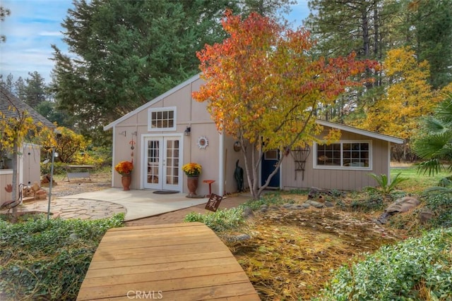 13730 Nimshew Rd, Magalia, CA 95954 - back of house with french doors and a patio