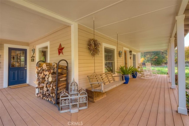 13730 Nimshew Rd, Magalia, CA 95954 - wooden terrace featuring a porch