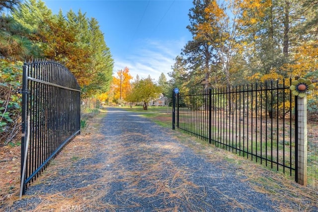 13730 Nimshew Rd, Magalia, CA 95954 - view of street with a gate, driveway, and a gated entry
