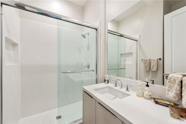 121 Mulberry, Lake Forest, CA 92630 - full bath with a stall shower and vanity
