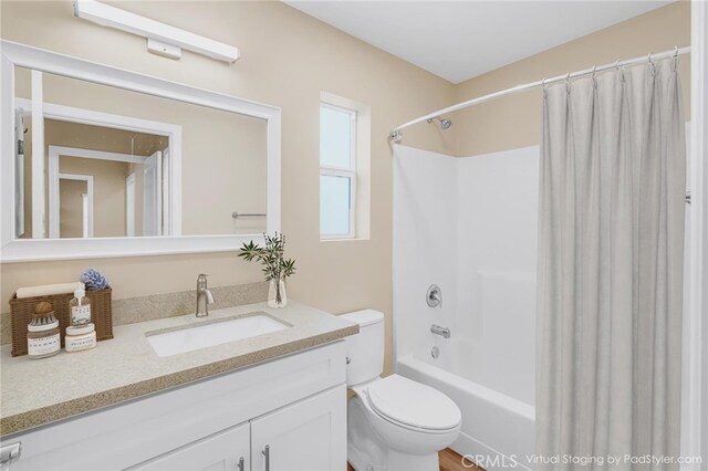 1109 N Mulberry, Compton, CA 90222 - full bathroom featuring vanity and shower / bath combo with shower curtain