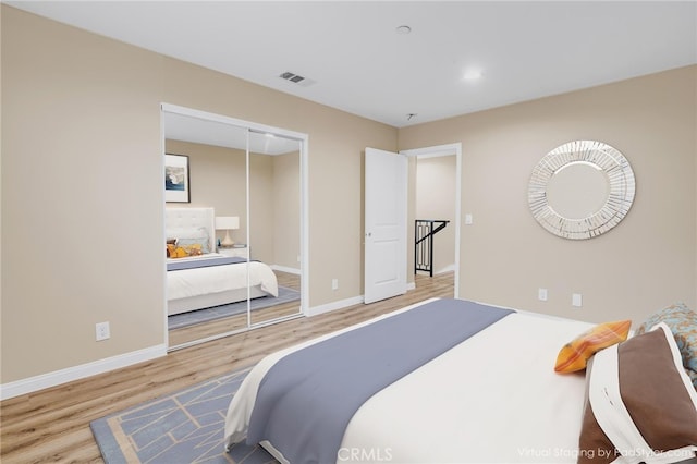 1109 N Mulberry, Compton, CA 90222 - bedroom with wood finished floors, a closet, and recessed lighting