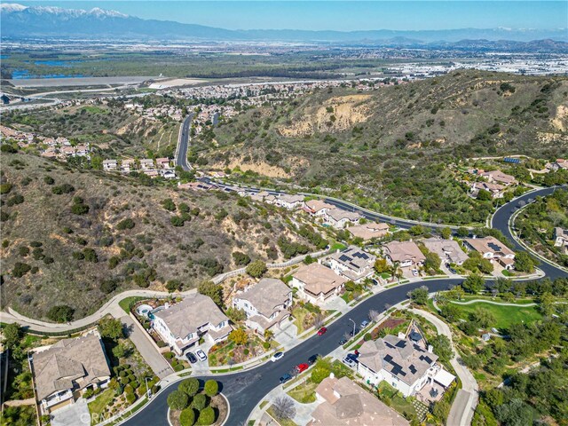 3905 Elderberry Cir, Corona, CA 92882 - aerial view featuring a mountain view and a residential view