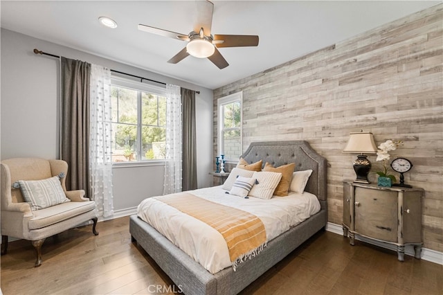 3905 Elderberry Cir, Corona, CA 92882 - bedroom featuring a ceiling fan, baseboards, and wood finished floors