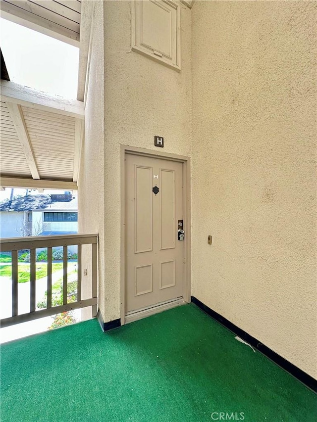view of exterior entry