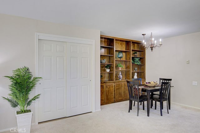 5 Via Castilla Unit B, Laguna Woods, CA 92637 - dining room featuring a chandelier and light colored carpet
