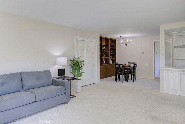 5 Via Castilla Unit B, Laguna Woods, CA 92637 - living area featuring a chandelier and light colored carpet