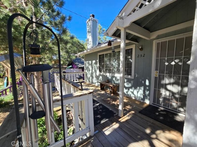 252 Riverside Ave, Sugarloaf, CA 92386 - view of deck