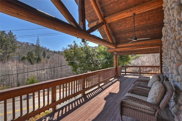 29632 Hook Creek Rd, Cedar Glen, CA 92321 - deck featuring a mountain view