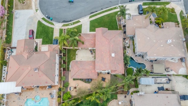 2845 Keystone Cir, Corona, CA 92882 - aerial view of a pool
