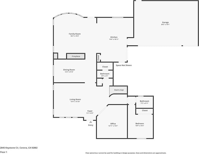 2845 Keystone Cir, Corona, CA 92882 - room layout