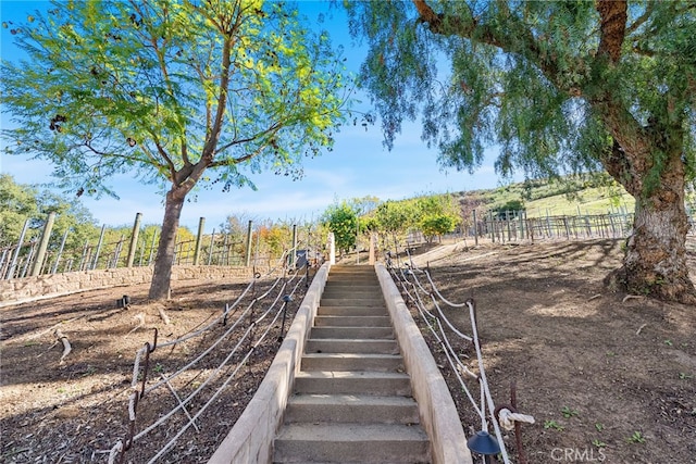 exterior space featuring fence