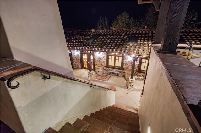 view of stairs
