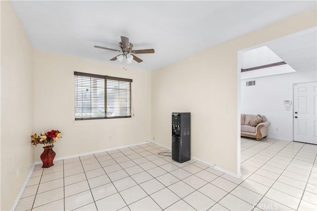 42851 Lemonwood Dr, Lancaster, CA 93536 - unfurnished room with ceiling fan and light tile patterned floors