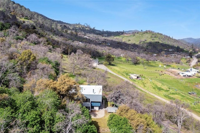 28951 Spring Valley Rd, Tollhouse, CA 93667 - aerial view with a mountain view