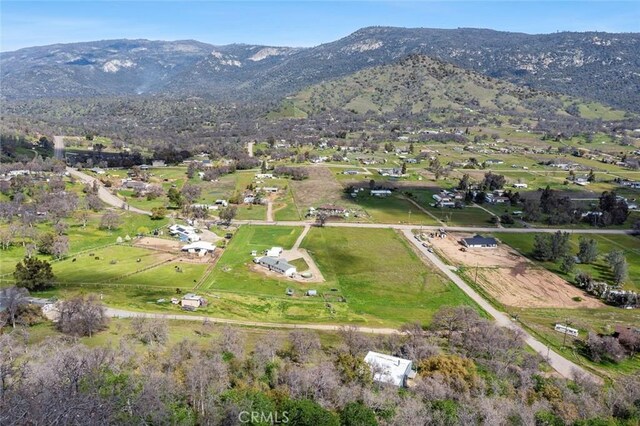 28951 Spring Valley Rd, Tollhouse, CA 93667 - bird's eye view with a mountain view and a rural view