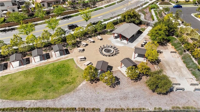 drone / aerial view with a residential view