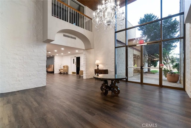 building lobby featuring visible vents