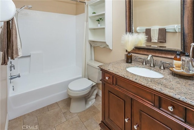 2304 Archwood Ln Unit 98, Simi Valley, CA 93063 - bathroom featuring toilet, washtub / shower combination, vanity, and tile patterned floors