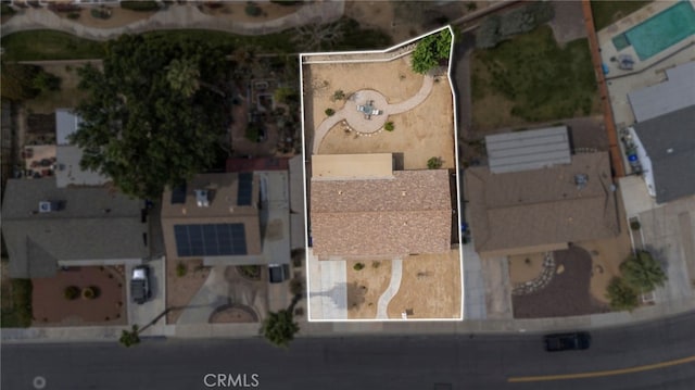 43415 Illinois Ave, Palm Desert, CA 92211 - aerial overview of property's location with property parcel outlined