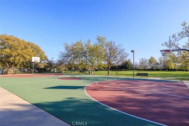 view of sport court featuring community basketball court