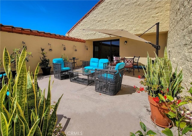 24055 Paseo Del Lago W Unit 1455, Laguna Woods, CA 92637 - view of patio featuring an outdoor living space