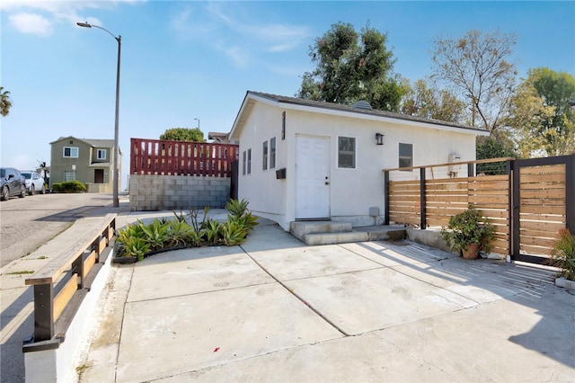 exterior space with fence