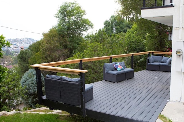 5106 O Sullivan Dr, Los Angeles, CA 90032 - wooden terrace with an outdoor hangout area