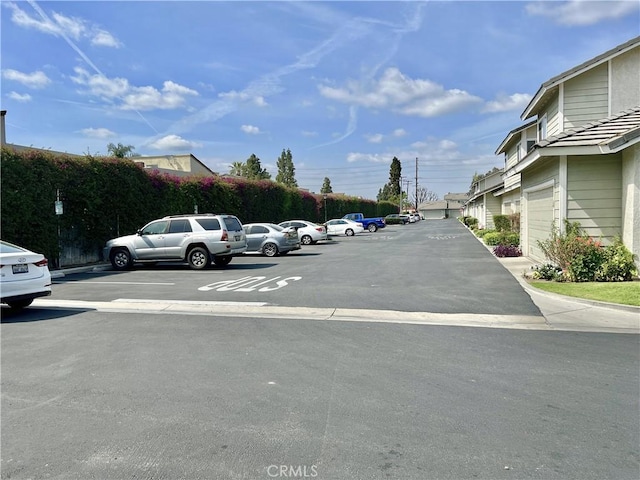 view of uncovered parking lot