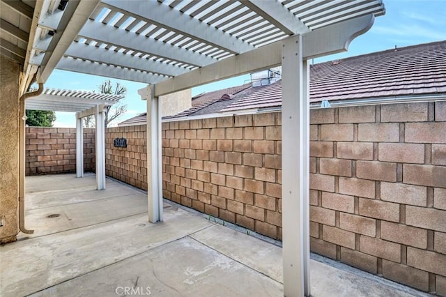 1454 Congress Way, San Jacinto, CA 92583 - view of patio featuring a fenced backyard and a pergola