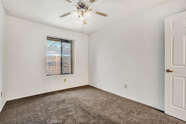 1454 Congress Way, San Jacinto, CA 92583 - carpeted empty room featuring baseboards and a ceiling fan