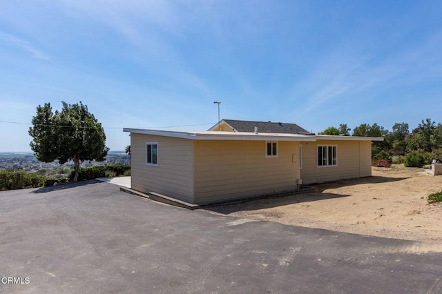view of rear view of property
