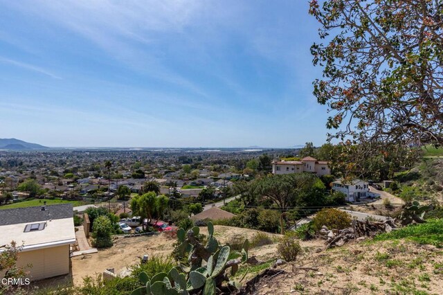 aerial view featuring a mountain view