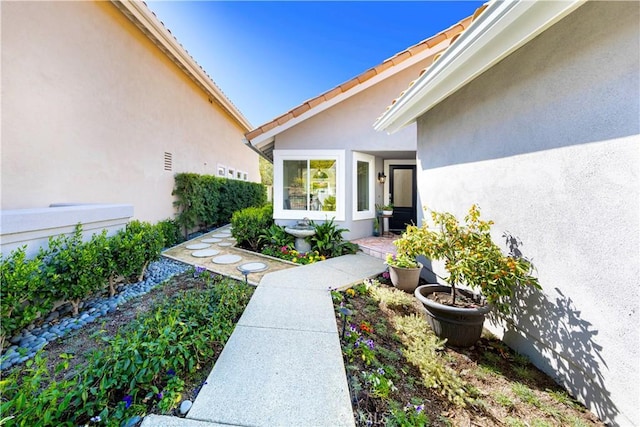 4 Malaquita, Coto De Caza, CA 92679 - doorway to property with stucco siding and a tiled roof
