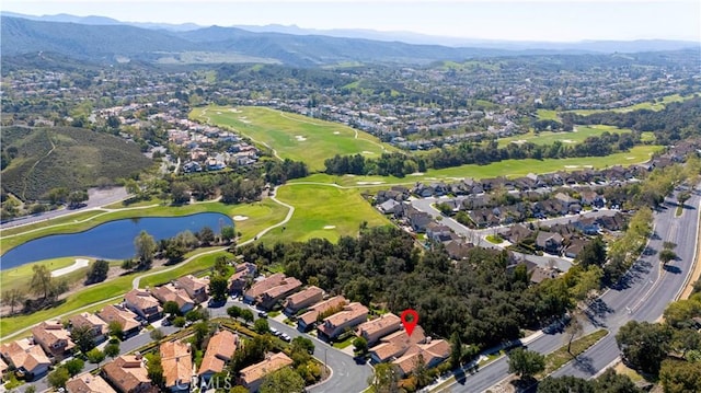 4 Malaquita, Coto De Caza, CA 92679 - aerial view featuring golf course view, a water and mountain view, and a residential view