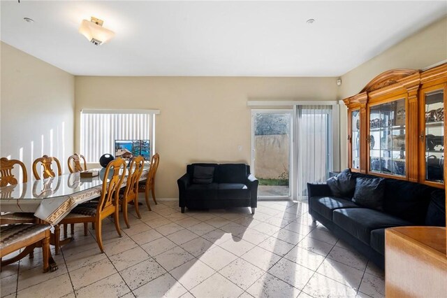 view of dining space