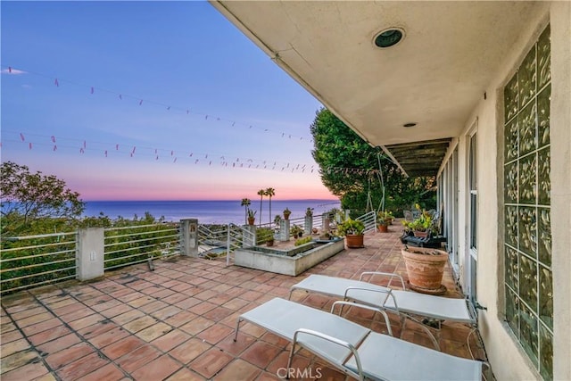 1223 Skyline Dr, Laguna Beach, CA 92651 - view of patio / terrace with a water view